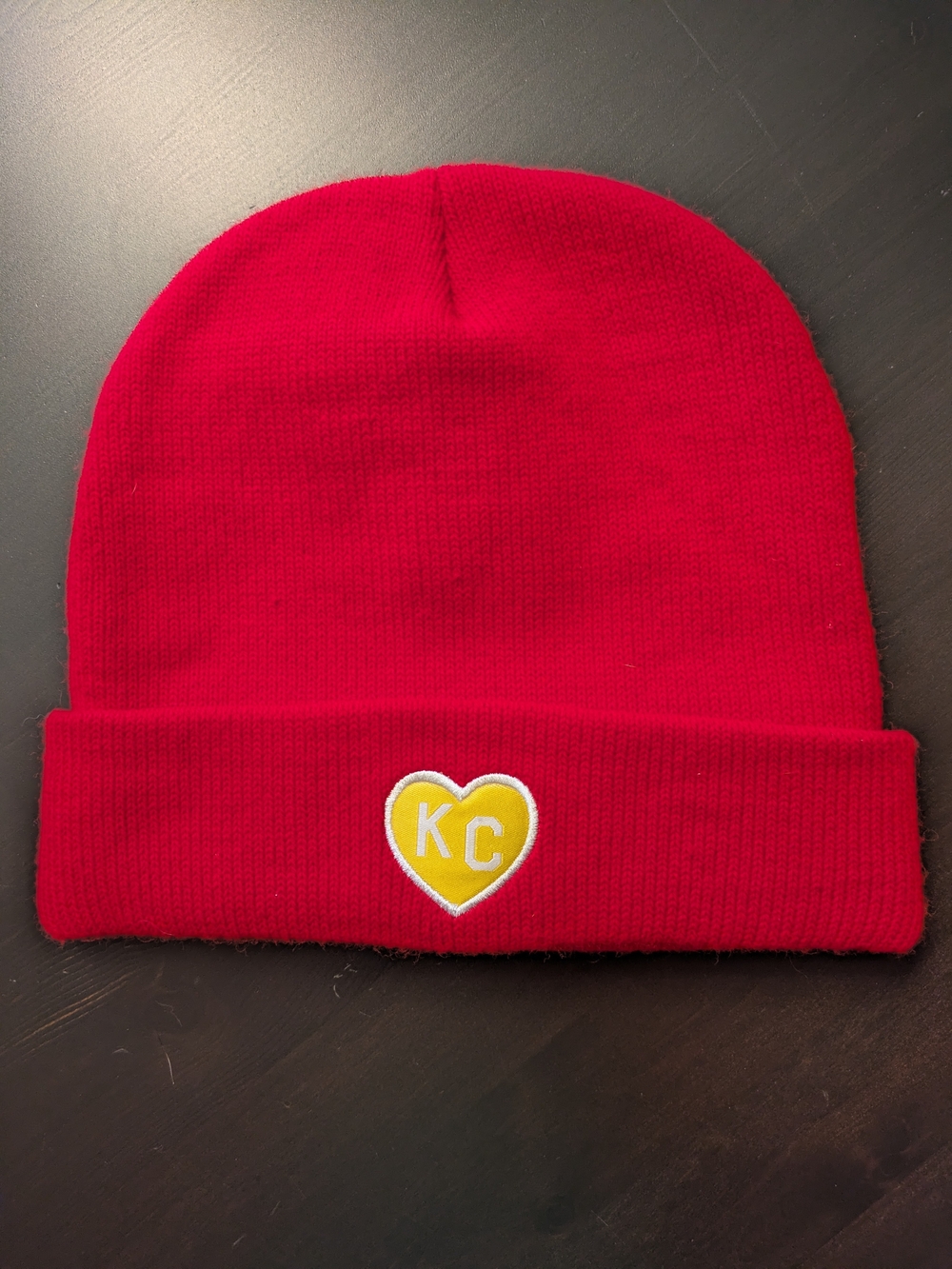 Charlie Hustle KC Red Knit Beanie Hat Unisex O/S